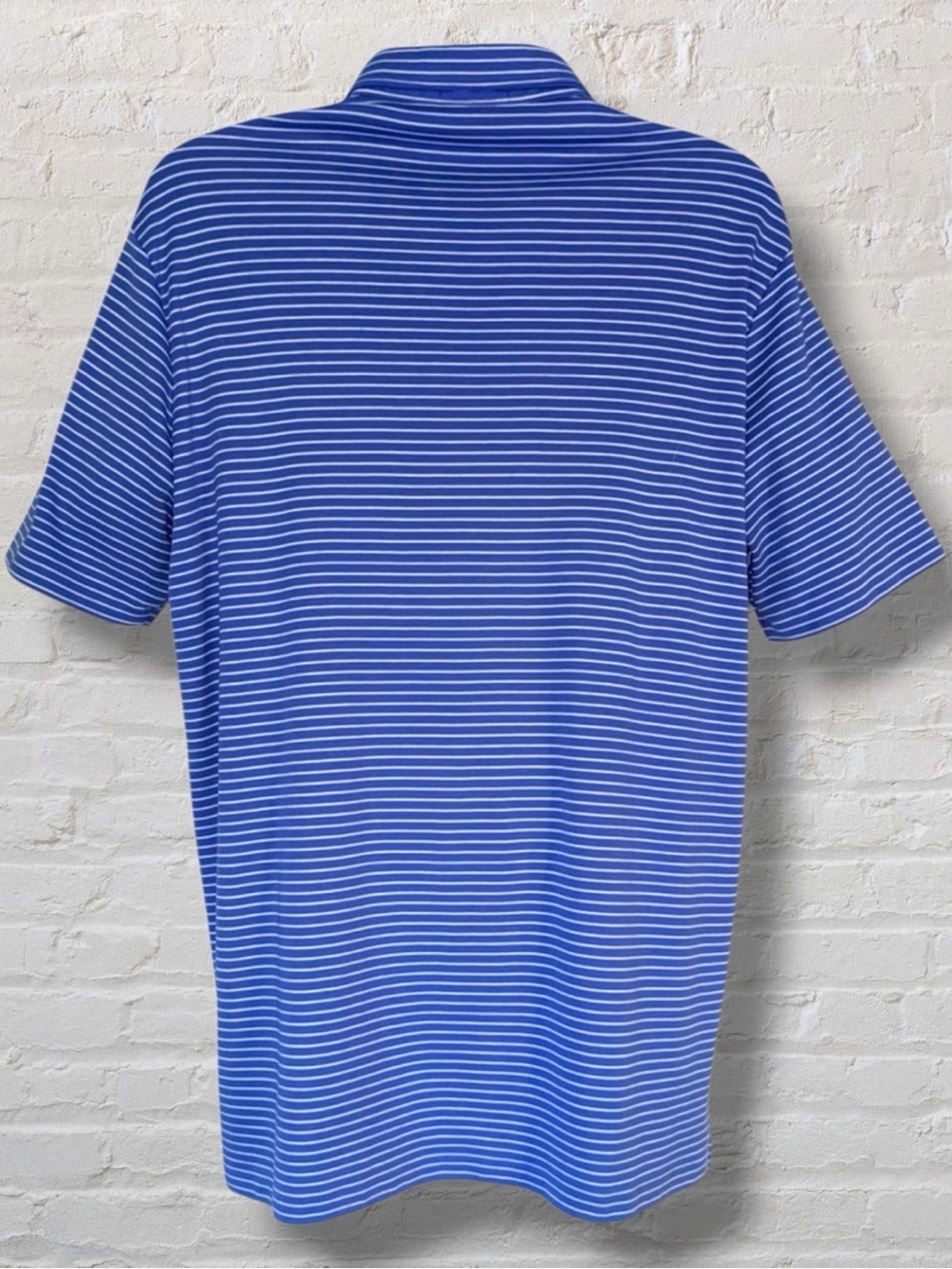 Polo Ralph Lauren Blue White Striped Polo Shirt Men’s XL Classic Fit - Picture 5 of 9